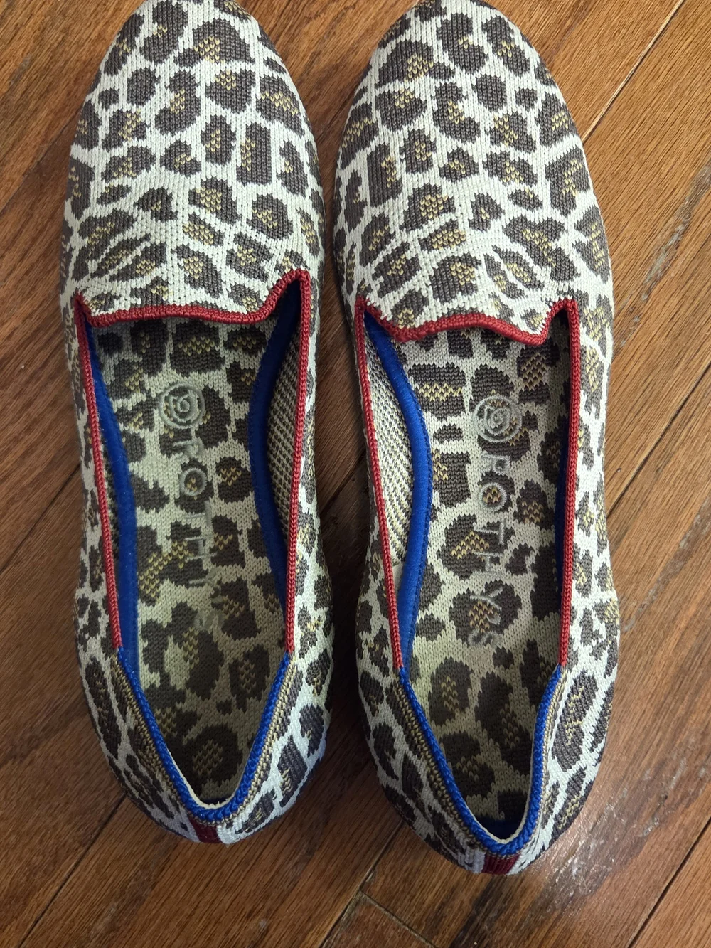 Rothy's The Loafer in Mocha Spot Leopard Print Size 8.5